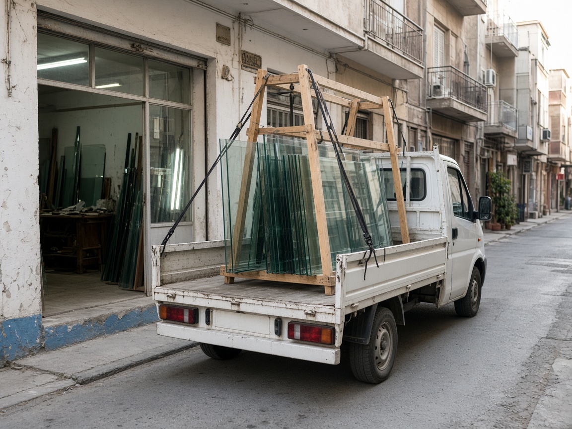İzmir Camcı Kristal Camcı cam sehpalı kamyoneti